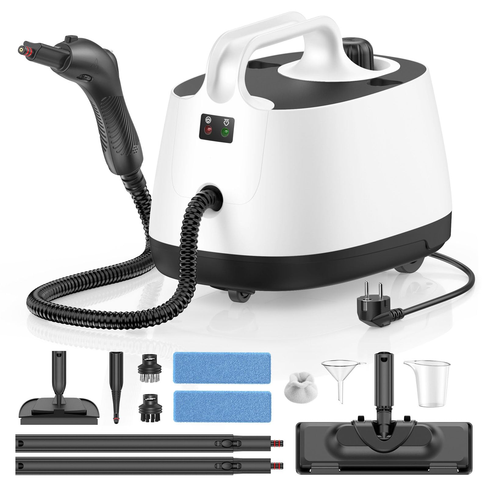 Dampfreiniger, Mehrzweck-Dampfreiniger für alles mit 16 Zubehörteilen, Handdampfreinige Boden, Beseitigt Fett Küche Auto Fenster Sofa Polstermöbel Aluminum Angebot bei HelloDeals