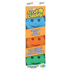 Scrub Daddy Colors Spülschwamm, Putzschwämme im Multipack - Texturveränderung, kratzfreier Schmutzradierer Schwamm für die Küche, geruchsresistent, Küchenschwamm spülmaschinenfest - 3-er Pack 3er-Pack Angebot bei HelloDeals