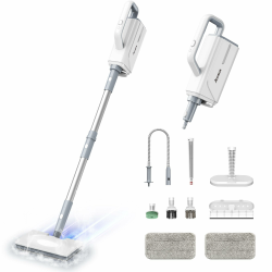 Multifunktionaler Dampfreiniger Ariceck FV07 – 99,9%* Desinfektion, Aufheizzeit 15 Sekunden, 250 ml Wassertank, für Hartböden und Teppiche Angebot bei HelloDeals