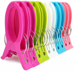 10 Stück Extra Groß Strandtuchklammern XXL Wäscheklammern Strandtuch Clips Kunststoff Klammern Jumbo Größe Handtuch Klammern für Strand Pool Tägliche Wäsche, Schwere Badetuch 10 Stück 5 Farbe XXL Angebot bei HelloDeals