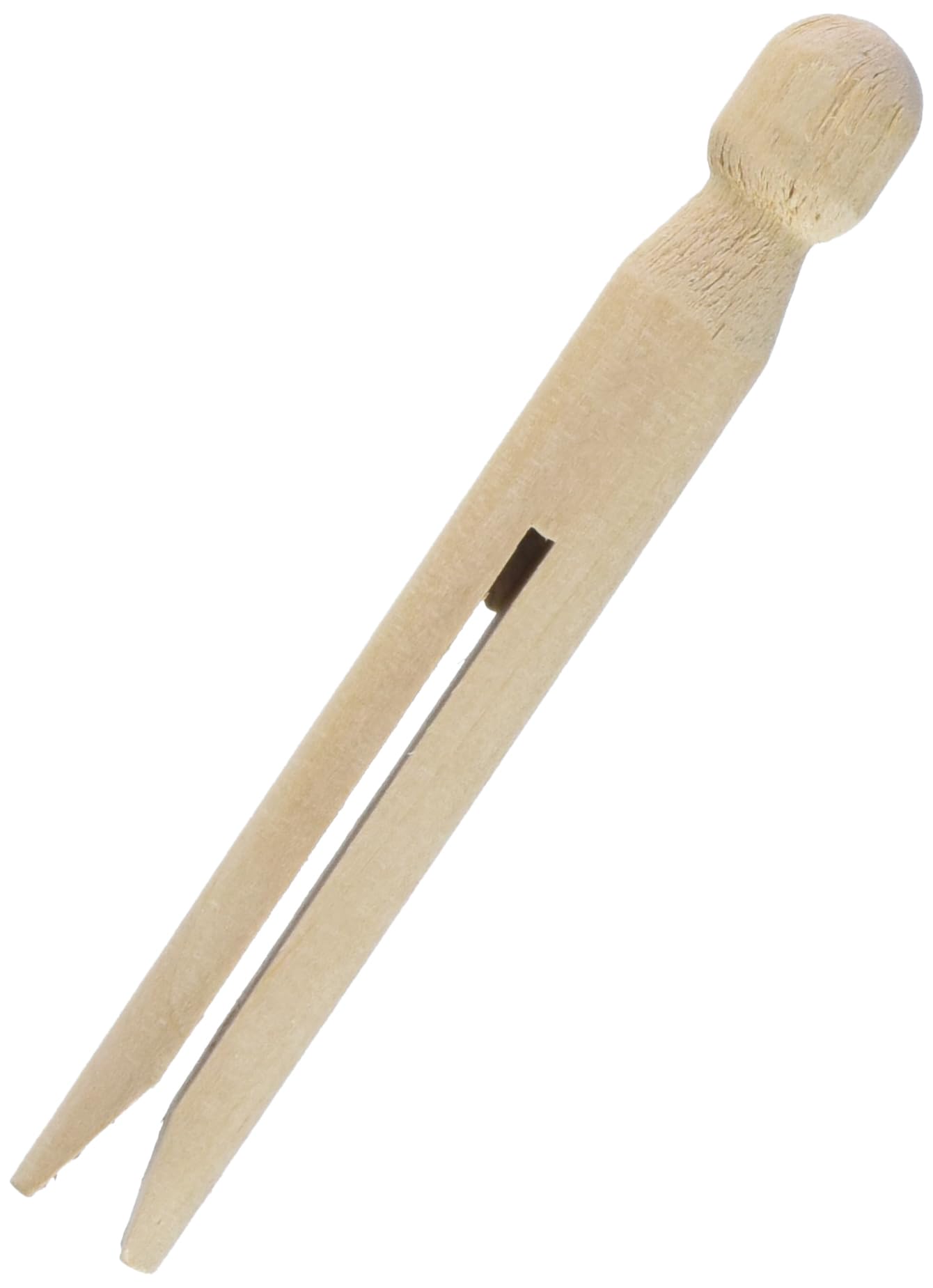 Rayher 6400500 Rundkopf-Wäscheklammern Holz, 11 cm lang, Beutel 50 Stück, Sturmklammern, Rundkopfklammern zum Stecken, Holz-Wäscheklammern, Braun 50 Stk Angebot bei HelloDeals