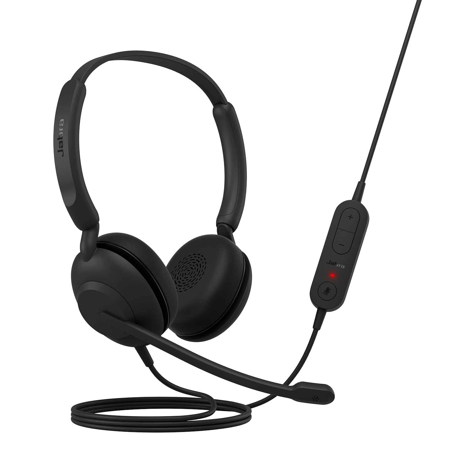 Jabra Evolve 10 Kabelgebundenes Headset mit geräuschunterdrückendem Mikrofon für PC/Laptop - USB-A-Einrichtung - TCO-Zertifiziert - Leichtes Design - Inline-Anruf-/Lautstärkeregler - Schwarz Angebot bei HelloDeals
