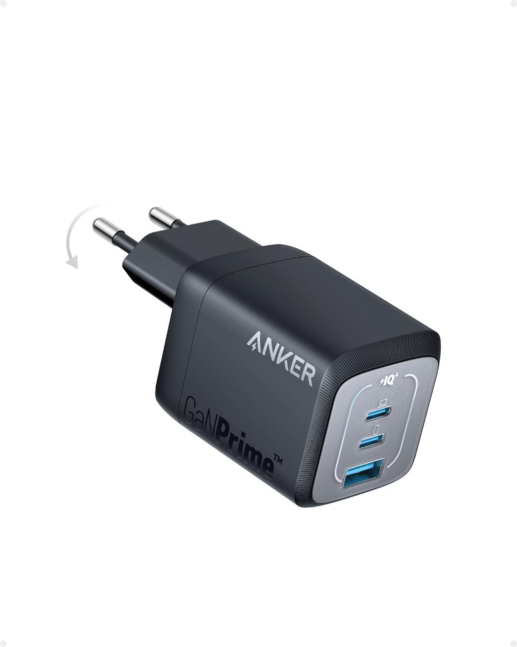 67W USB-C Ladegerät, Anker Prime GaN Netzteil, 3 Port PPS Schnellladegerät, Für iPhone 17/16/15 Series, MacBook Air/Pro, iPad, Galaxy S24, Note 20, Pixel Angebot bei HelloDeals