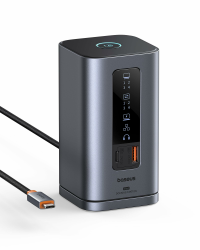 Baseus Docking Station Spacemate Series 11-in-1 Docking Station 3 Monitors with 2 x HDMI 1 x DP 4K @ 60Hz, 3 x USB-A/C 10 Gbps, 1 Gbps Ethernet, 100 W PD, Compatible with Laptop 11 in 1 für Windows Angebot bei HelloDeals