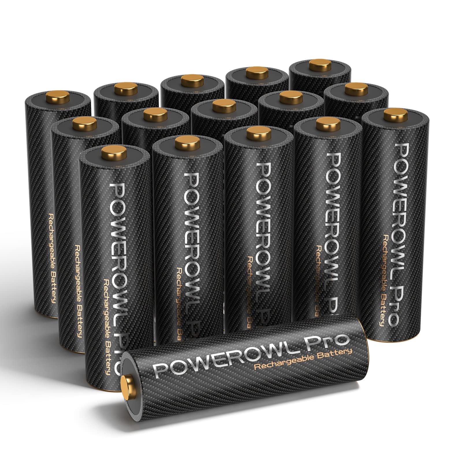 AA Akku PRO, POWEROWL Goldtop 1,2v NiMH hohe Kapazität 2800 mAh Gute Qualität Wiederaufladbare Batterien AA – 16 Stück PRO - AA 16 Angebot bei HelloDeals