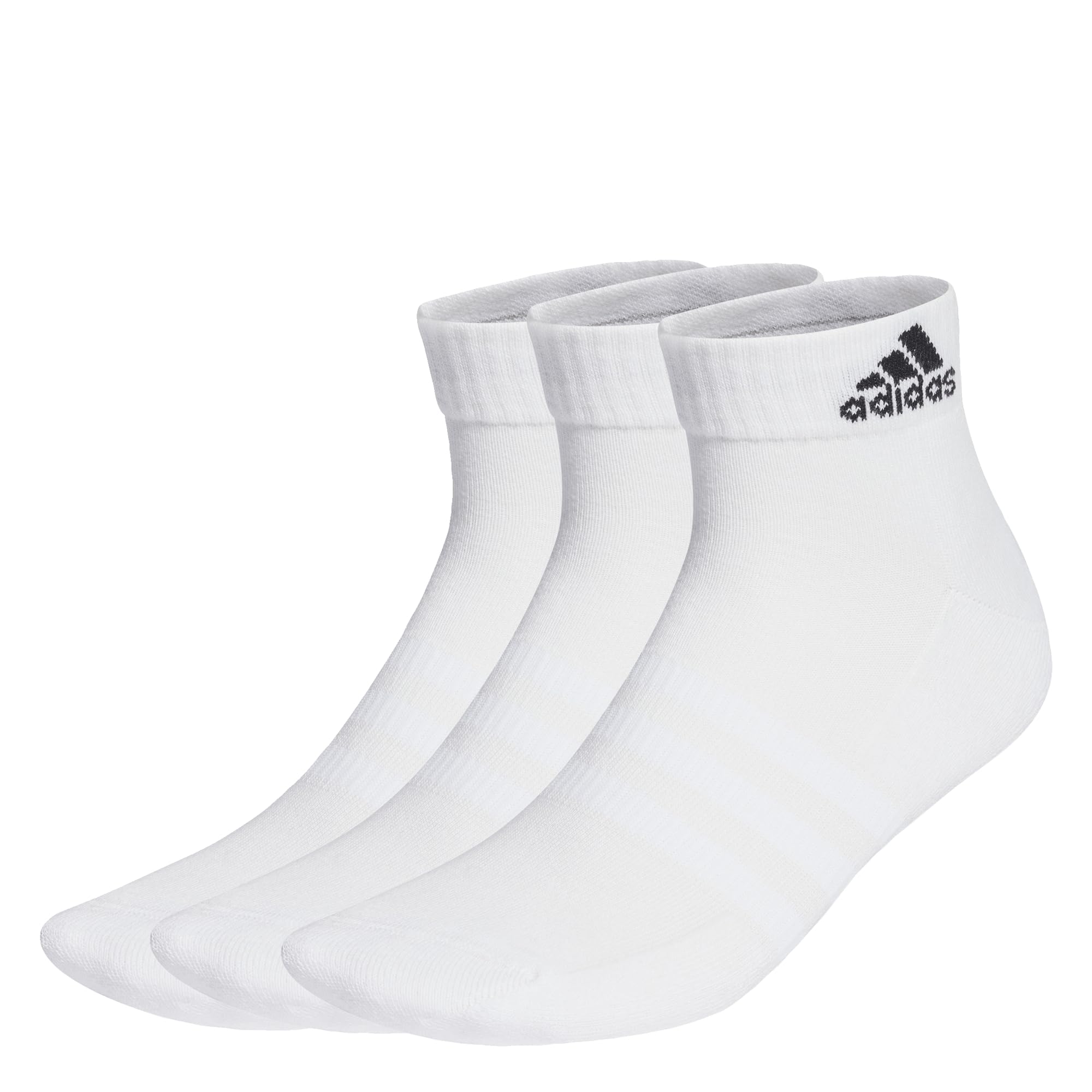 adidas Unisex Cushioned Sportswear Ankle Socks 3 Pairs Füßlinge 43-45 White / Black Angebot bei HelloDeals