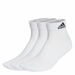 adidas Unisex Cushioned Sportswear Ankle Socks 3 Pairs Füßlinge 43-45 White / Black Angebot bei HelloDeals