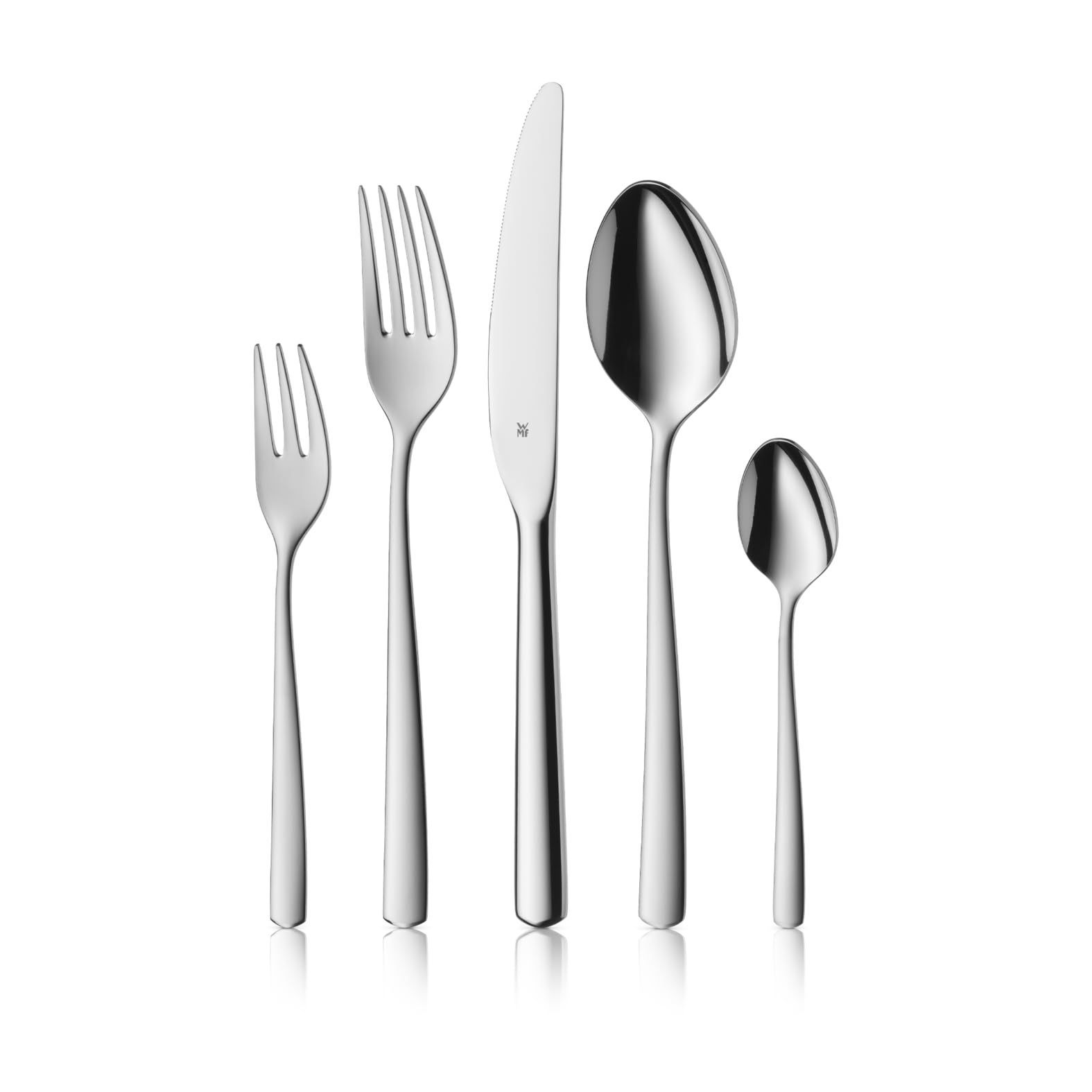 WMF Boston Edelstahl Besteck Set 6 Personen, Essbesteck Set 30 teilig, Monobloc-Messer mit Wellenschliff, Cromargan Edelstahl poliert, spülmaschinenfest, hochwertiger Besteckkasten Boston – Besteckset 30-teilig Angebot bei HelloDeals