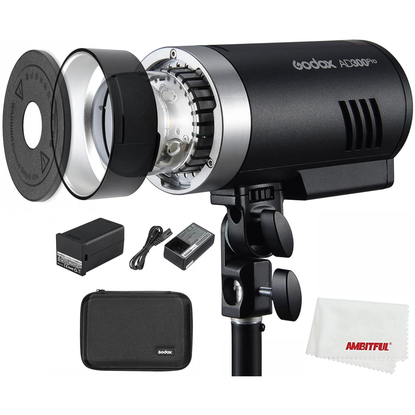 Godox AD300 Pro AD300Pro 300Ws Outdoor Kamera Blitzlicht Vedio Light TTL 2.4G 1/8000 HSS mit 2600mAh Akku für Canon Nikon Sony Fuji Olympus Pentax Kamera Angebot bei HelloDeals