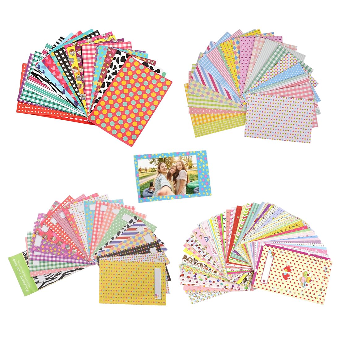 80 Stück Film Fotorahmen Aufkleber 3 Zoll Film Bunte Sticker Mini Bilderrahmen Aufkleber Filmrahmen Dekorative Sticker Kompatibel mit Fujifilm Mini 9/8/7S/70/26/50S/90 Kamerafilm Angebot bei HelloDeals