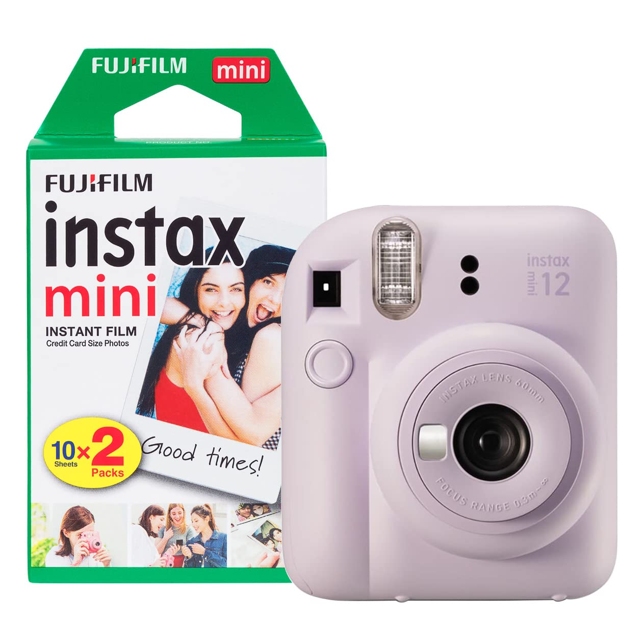 Fujifilm instax Mini 12 Sofortbildkamera mit 20 Filmen, Lila Angebot bei HelloDeals