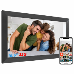 Digitaler Bilderrahmen 15,6 Zoll, Full-HD IPS Elektronischer Fotorahmen Groß Touchscreen WLAN. 20.000 Fotos(32GB) Frameo Digital Photo Frame, Teilen von Bildern/Musik/Videos, Schwarz 15.6 Zoll-Schwarz Angebot bei HelloDeals