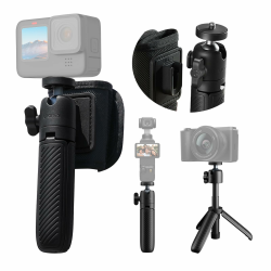 ULANZI MT88 Mini Stativ, Selfie Stick mit Klettverschluss und Action Kamera Adapter, Tischstativ mit Cold Shoe, Reisestativ für Action Cam, für DJI Pocket3, für Insta 360 X5, für Osmo Action 5 4 3 Angebot bei HelloDeals