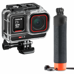 FitStill Tauchset für Insta 360 ace pro 2/ace pro, 50M/164FT Wasserdichtes Gehäuse + Auftriebsgriff, für Unterwasserfotografie ace pro 2 Zubehör Angebot bei HelloDeals