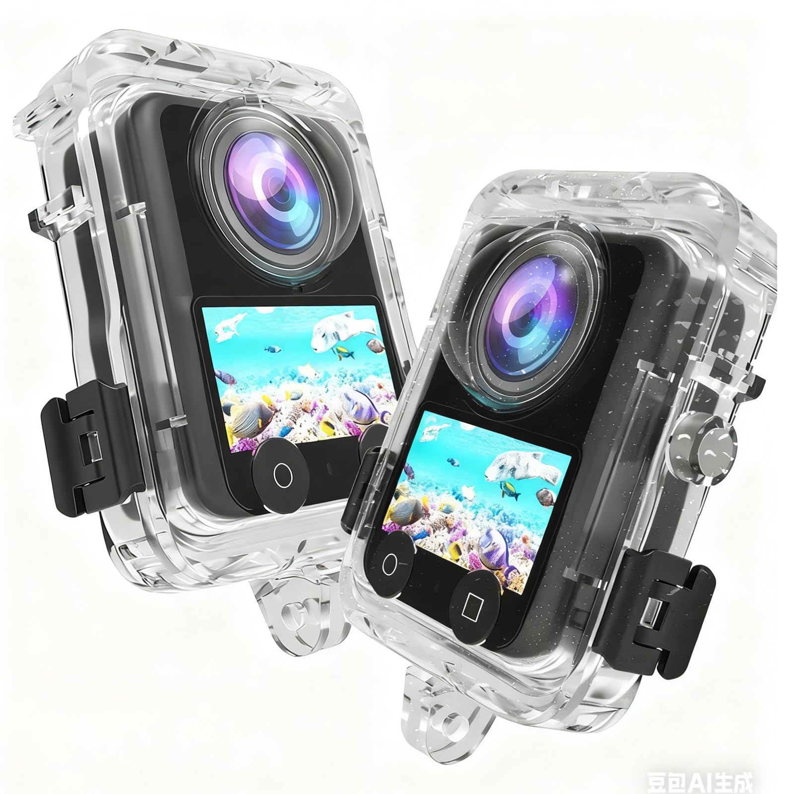 Unsichtbares Tauchgehäuse für DJI Osmo 360, 40M Wasserdichtes Gehäuse Unterwassergehäuse Schutzgehäuse Schutzgehäusehülle Zubehör für DJI OSMO 360 Angebot bei HelloDeals