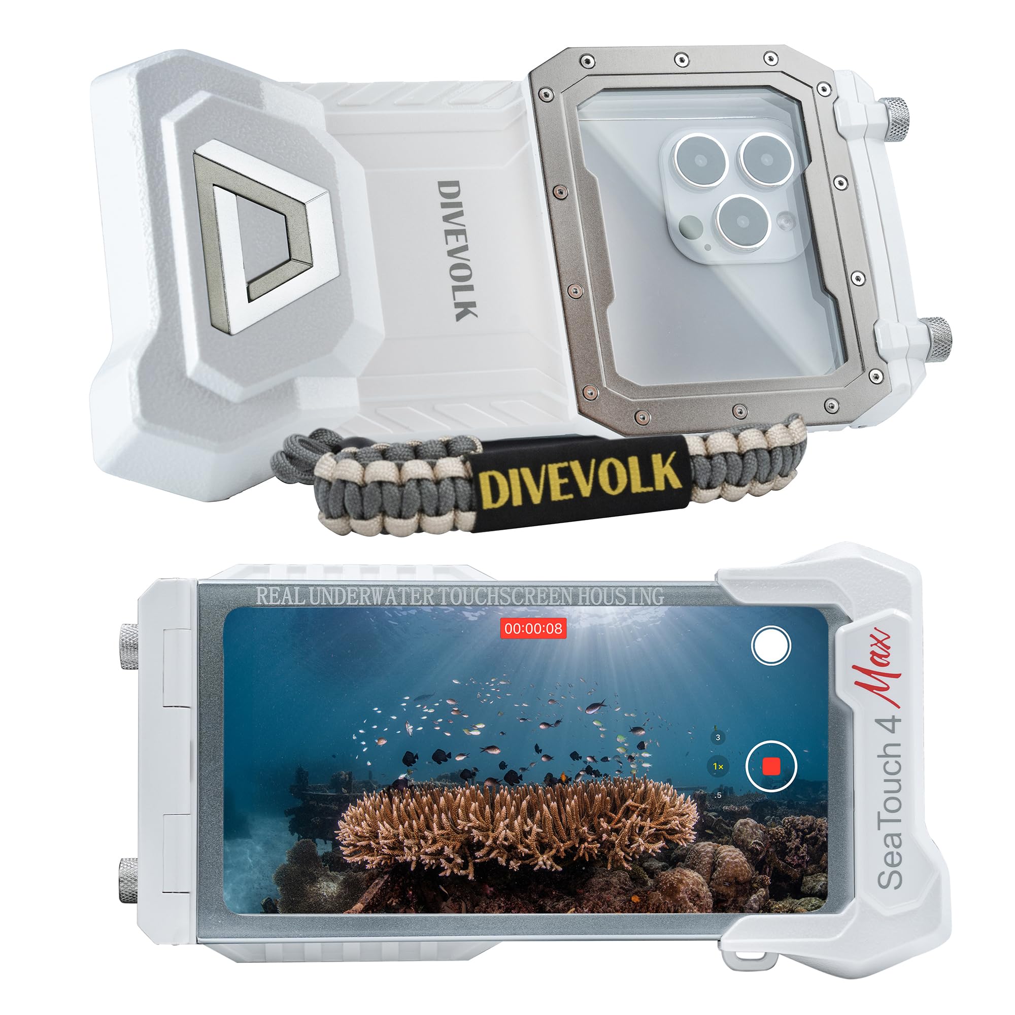 DIVEVOLK Tauch-Handyhülle, kompatibel mit iPhone 12/12 Pro/12 Pro Max/13/13 Pro/13 Pro Max/14/14 Pro/14 Pro Max/15/15 Pro/15 Pro Max Angebot bei HelloDeals
