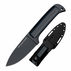 Cold Steel, Outdoormesser, Drop Forged Hunter, Klinge: 10.2 cm, schwarz, Jagdmesser, Scheide Angebot bei HelloDeals
