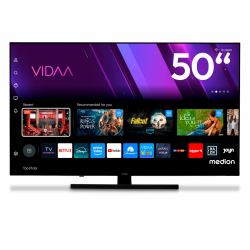 MEDION 125,7 cm (50 Zoll) QLED Fernseher (Smart-TV, Dolby Vision HDR, VIDAA Store, Prime Video, Disney+, DAZN, Paramount+, DTS X, Dolby Atmos, PVR, Bluetooth, MD 850600) 4K - QLED - 2025 125,7 cm (50 Zoll) Angebot bei HelloDeals