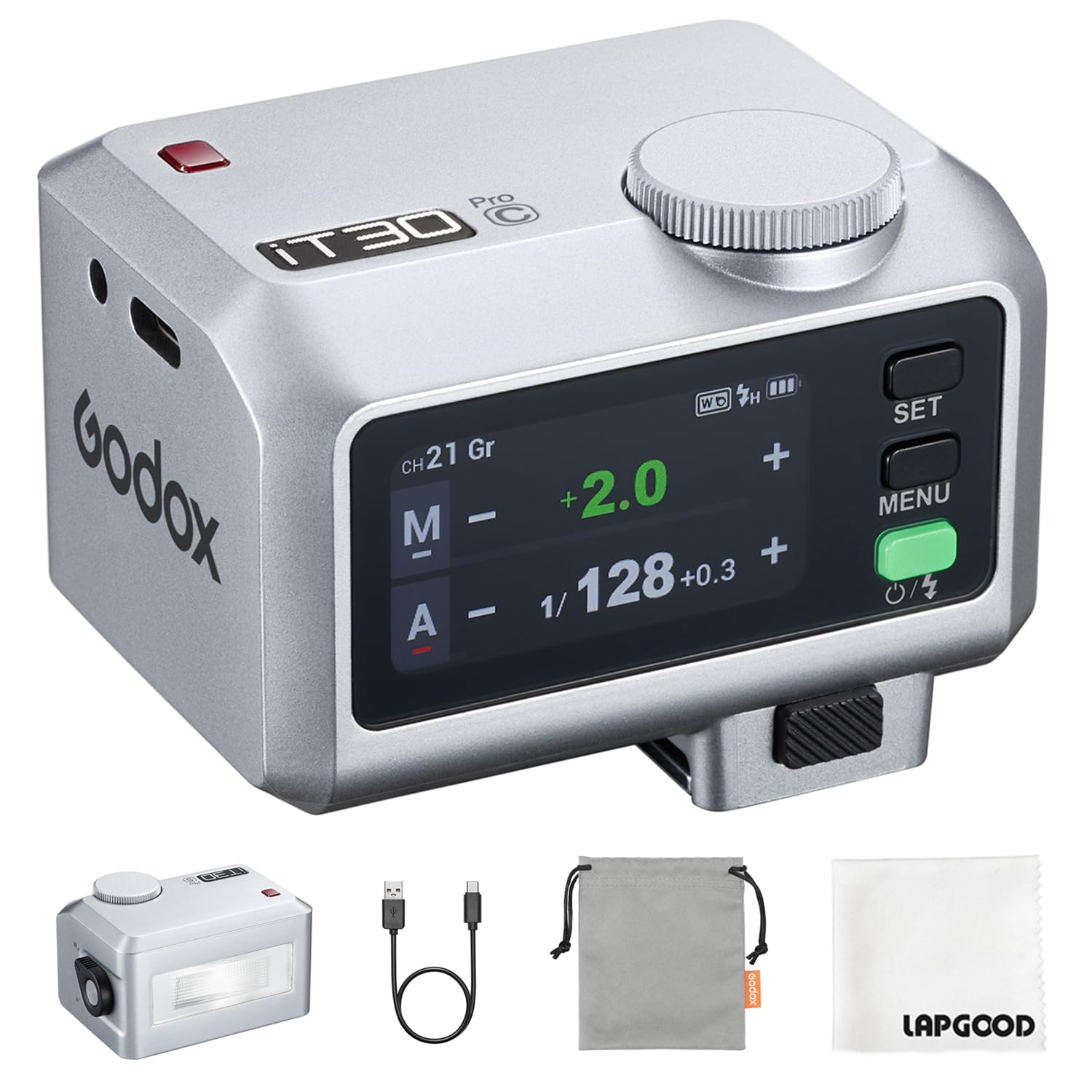 Godox IT30PROC iT30Pro C TTL Blitz und Blitzauslöser für Canon,iT30Pro-C 2.4G Mini Kamerablitz HSS 7.4V/900mAh mit Touchscreen für Canon 80D 70D 750D EOS 1DX 6DMarkll 77D M5 M3 M50 R7 R50（Silber） iT30Pro-C (Silber) Angebot bei HelloDeals