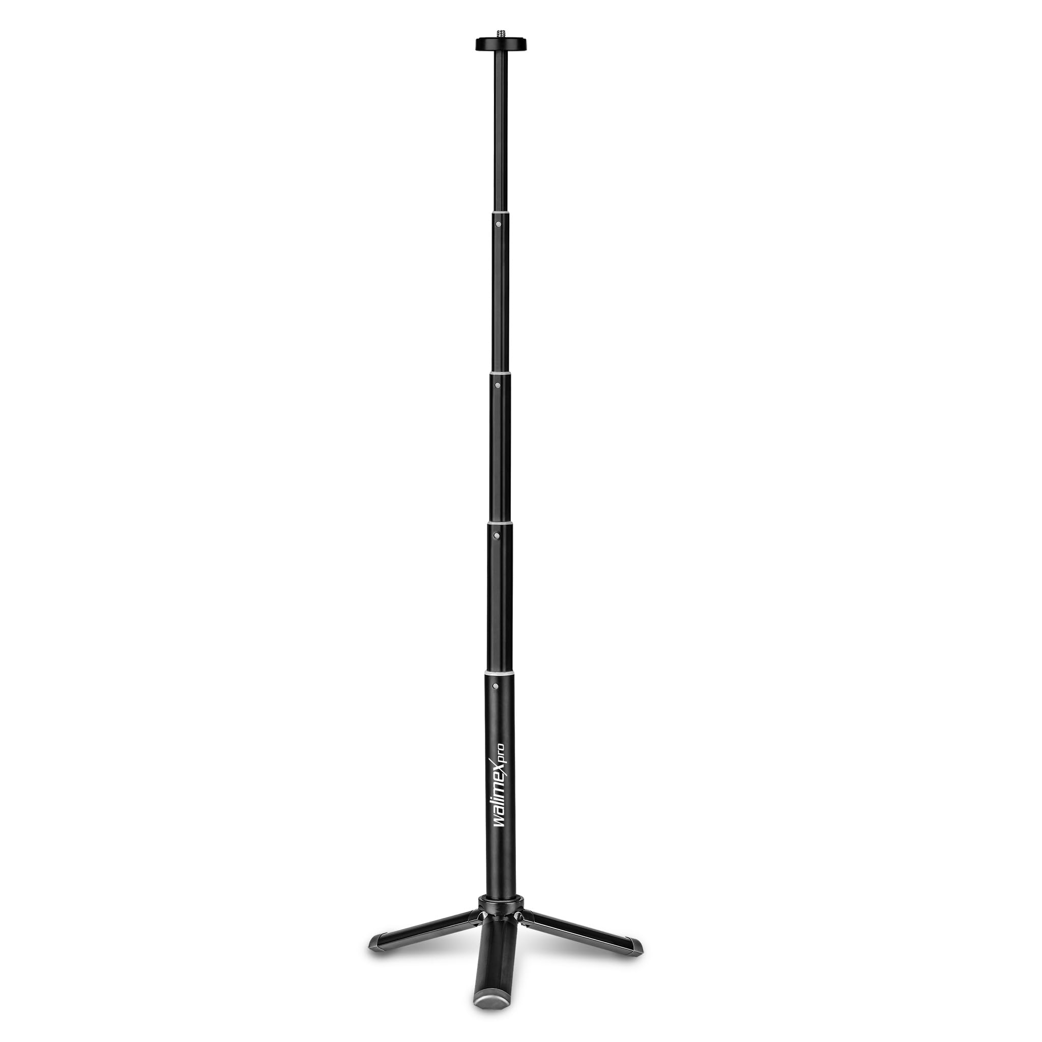 Walimex pro 2in1 Ministativ XL mit 1/4“ Anschluss, Höhenverstellbar von 20,5 cm bis 62,5 cm, Mini Dreibein Kamerastativ mit Teleskoparm für den professionellen Gebrauch, bis 1 kg belastbar Angebot bei HelloDeals
