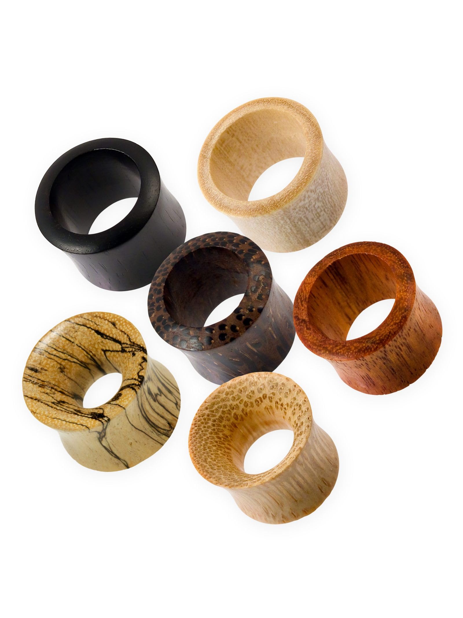 Fly Style Flesh Tunnel Ohrplug - Piercing-Schmuck aus Holz Arang Ebenholz 10 mm Angebot bei HelloDeals