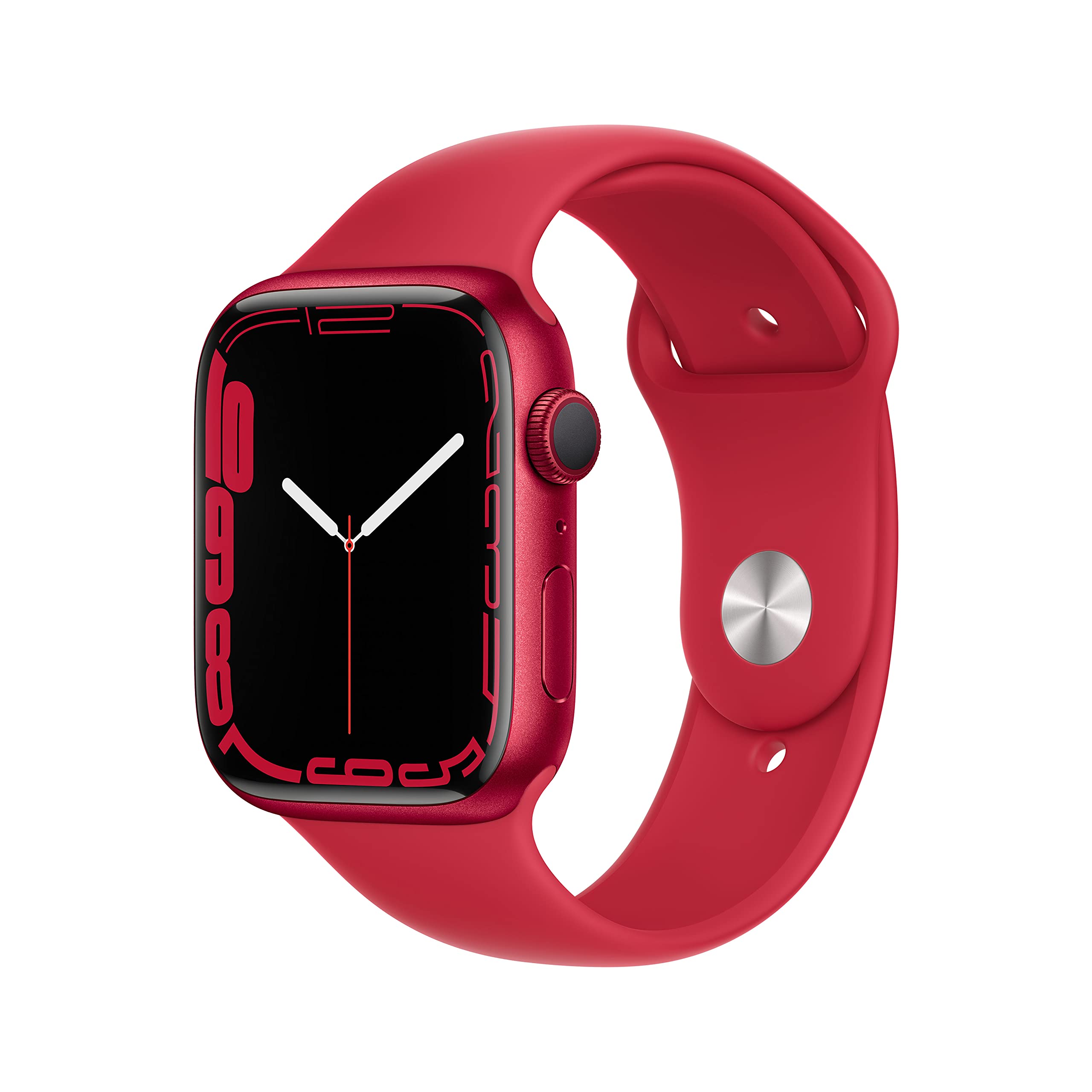 Apple Watch Series 7 (GPS, 45mm) Aluminium Case with RED Sport Band (Generalüberholt) Angebot bei HelloDeals