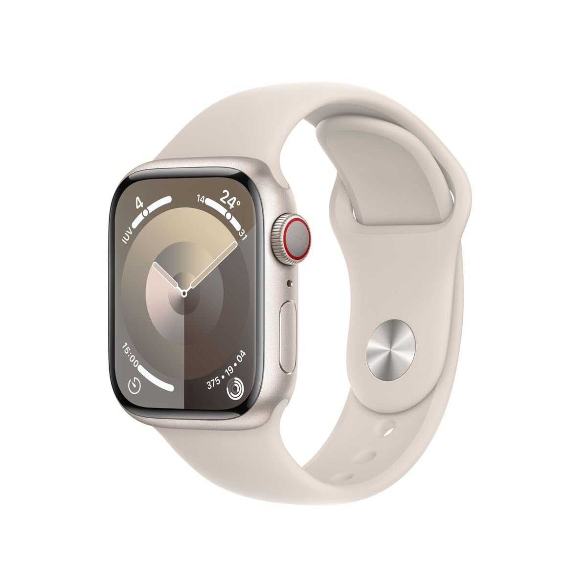 Apple Watch Series 9 (GPS + Cellular, 41mm) Polarstern Aluminiumgehäuse mit Polarstern Sport Band, M/L (Generalüberholt) Angebot bei HelloDeals
