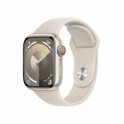 Apple Watch Series 9 (GPS + Cellular, 41mm) Polarstern Aluminiumgehäuse mit Polarstern Sport Band, M/L (Generalüberholt) Angebot bei HelloDeals