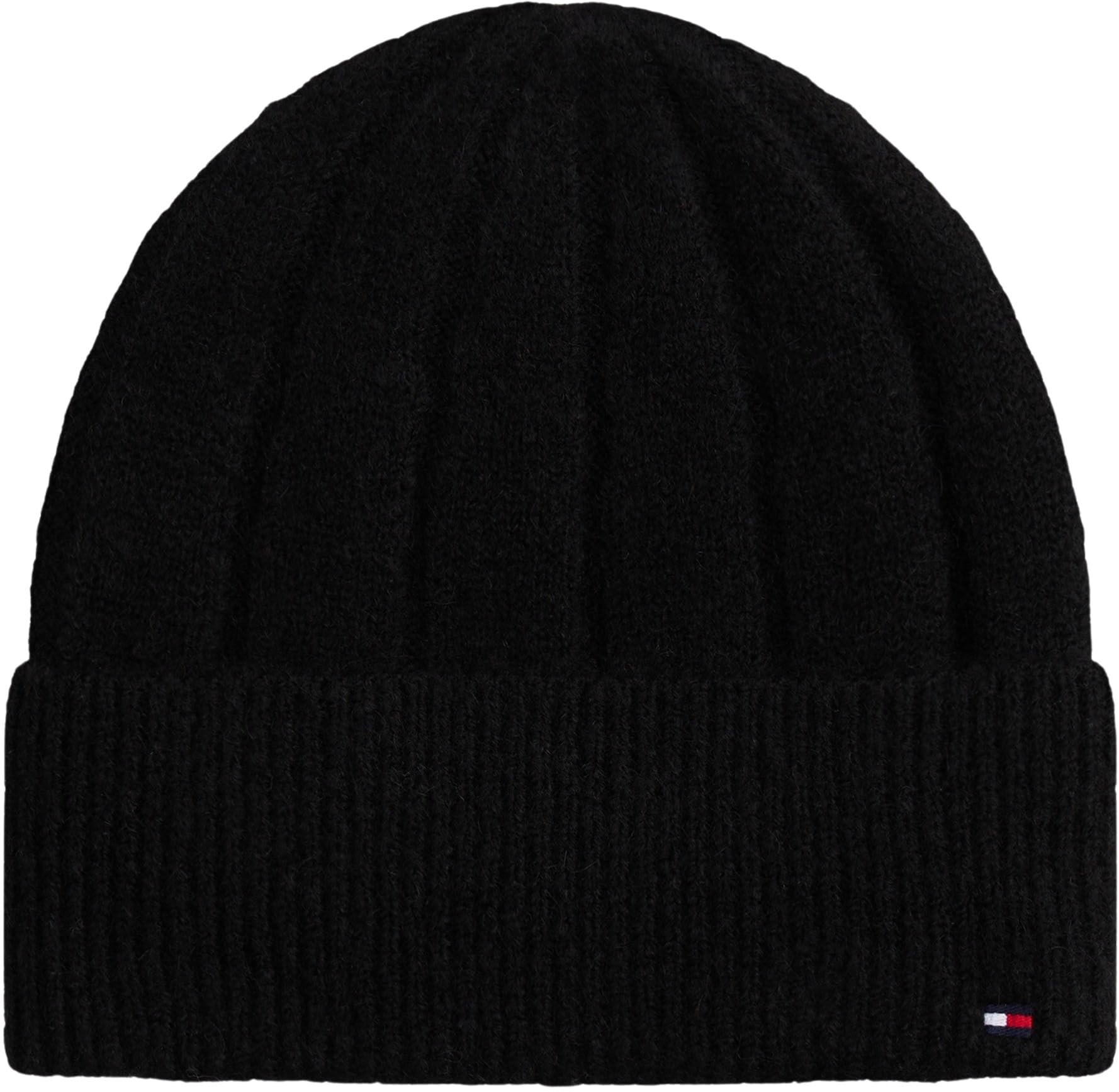 Tommy Hilfiger Damen Beanie Th Flag Fluffy Beanie Aw0aw17779 Einheitsgröße Black (Black) Angebot bei HelloDeals