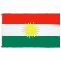 AZ FLAG - Flagge Kurdistan - 90x60 cm - Kurden Fahne 100% Polyester mit Messing-Ösen - 50g Kurdistan 90x60 cm Angebot bei HelloDeals