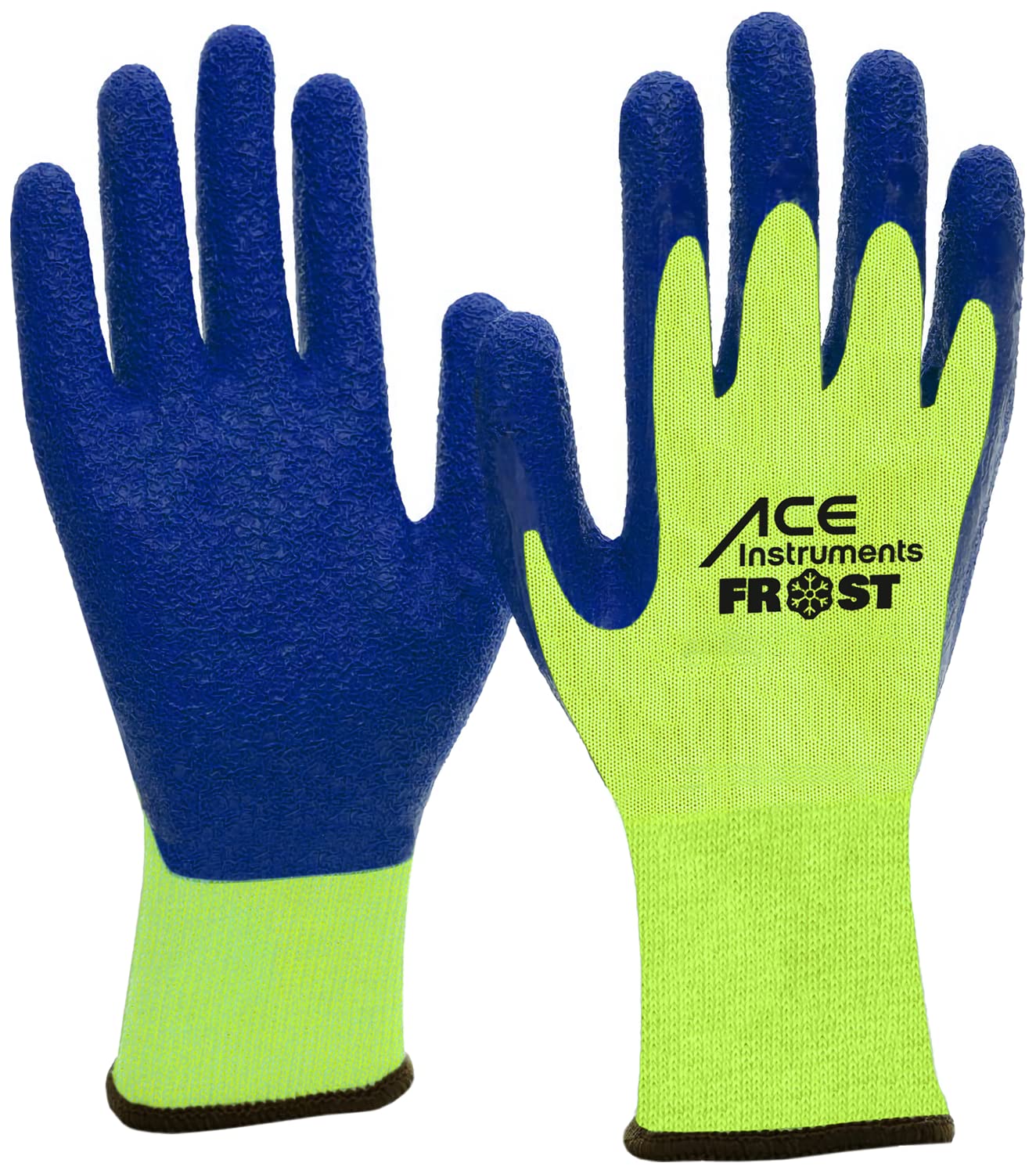 ACE Frost Arbeits-Handschuh - 3 Paar Kälte-Schutz-Handschuhe für die Arbeit im Winter - EN 388/511-10/XL (3er Pack) 10/XL (3er Pack) Gelb/Blau Angebot bei HelloDeals