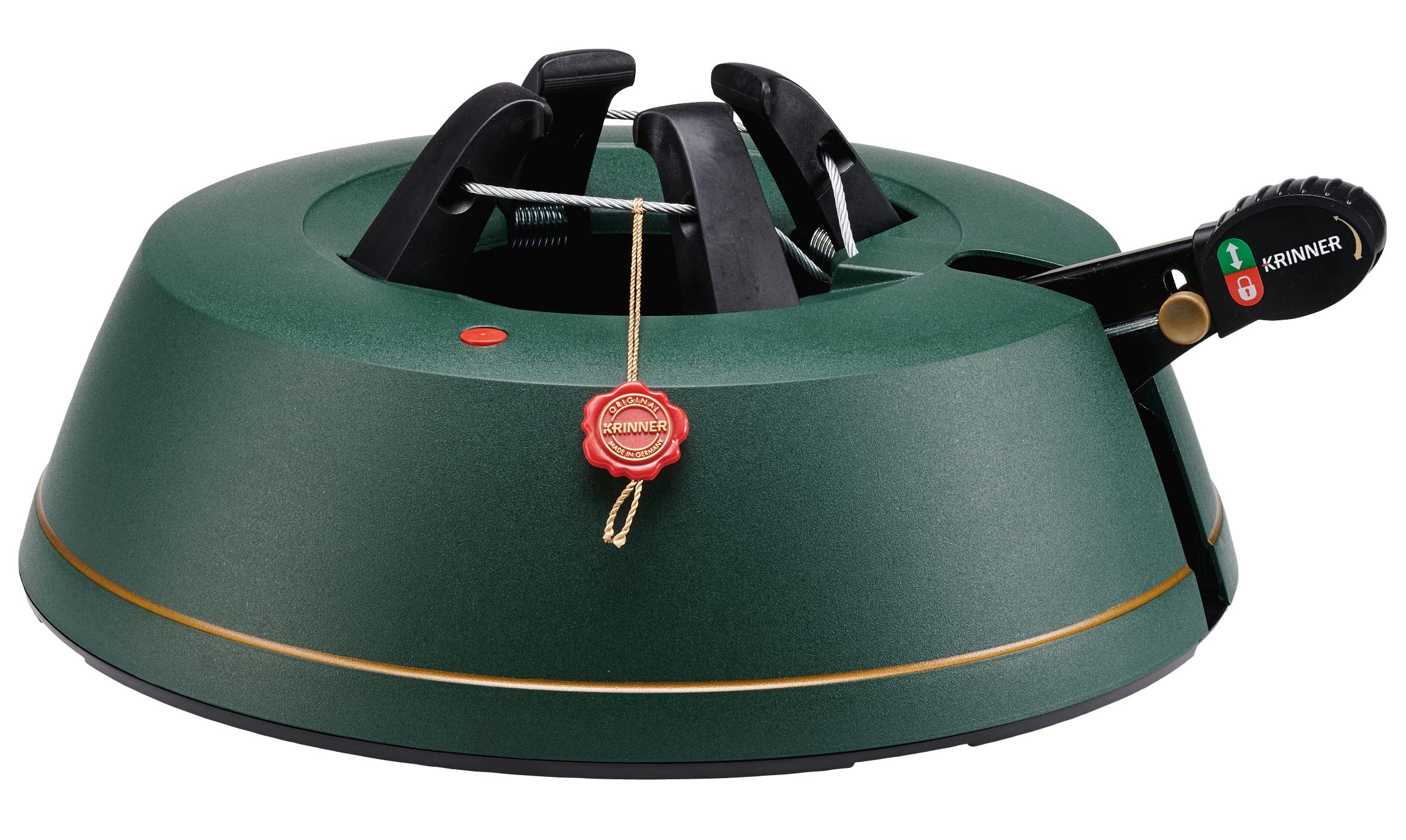 KRINNER Weihnachtsbaum Christbaumständer Comfort M Grün 36cm inkl. Fußpedal-und Einseiltechnik für Baumhöhe bis 2,5m MADE IN GERMANY 94125 Angebot bei HelloDeals