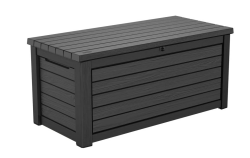 Keter Aufbewahrungsbox/Kissenbox Blackwood, 623 Liter trockener & belüfteter Stauraum - mit Gasdruckfedern - Deckel bis zu 272 kg belastbar Angebot bei HelloDeals