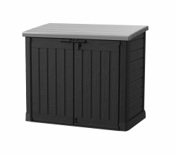 Koll Living Gartenbox Mülltonnenbox Gerätebox Schuppen für 2X 240 Liter Mülltonnen - 100% schimmelfrei durch Belüftung - Modell 2024 Angebot bei HelloDeals