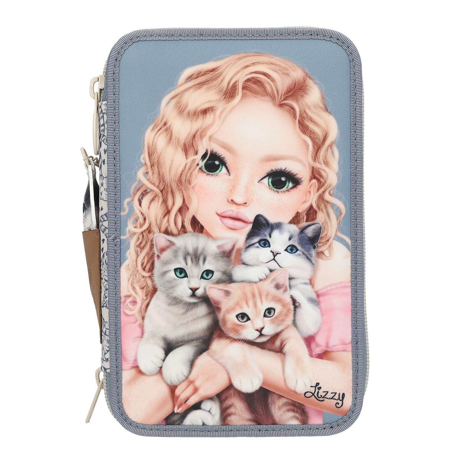 TOPModel 3 Fach Federtasche CAT Love- Geschenke für Mädchen Angebot bei HelloDeals