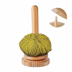 Wollknäuelhalter Holz, Garnhalter für knotenfreies, Wollabwickler mit Kugellager, Vertikale Garnaufbewahrung, Häkelgeschenk für Strickliebhaber, Häkeln Stricken Kunsthandwerk bezuhör Angebot bei HelloDeals