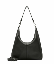 Liebeskind Berlin Damen-Umhängetasche „Paris M“ I Hobo Bag Damen aus Leder mit Schulter- und Crossbody-Riemen I Schultertasche, Hauptfach mit Reißverschluss, 2 Innenfächer I Shoulder Bag Schwarz Angebot bei HelloDeals