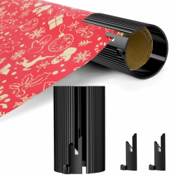 Austauschbarer Geschenkpapier Schneider (1 Rollen & 3 Klingen) Weihnachtlicher Geschenkpapierschneider-Papierschneider, Papier-Schneidegerät für Halloween, Geburtstag, Feiertage, Bastel-Geschenkpapier 1 Rollen + 3 Klingen Angebot bei HelloDeals