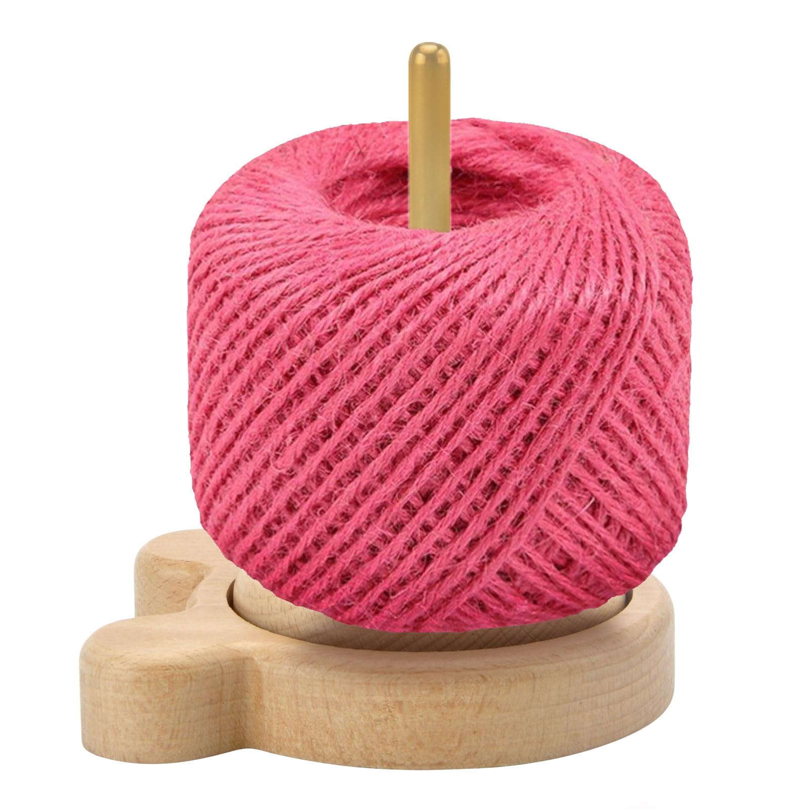 Wollabwickler Holz, Garnhalter für knotenfreies Kugellager Rotation Garnhalter Wolle Wollwickler Garnhalter Garn Spender für Häkeln und Stricken Vertikale Garnaufbewahrung Stricken Häkeln Angebot bei HelloDeals