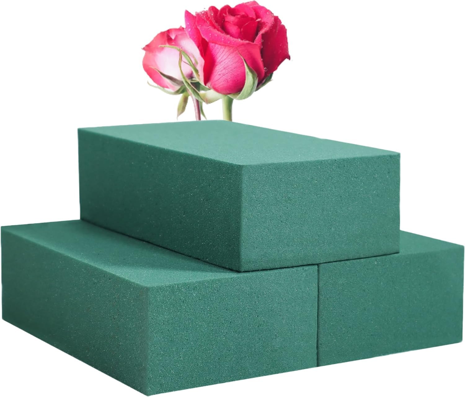 3 Stück Blumensteckschaum - Nasssteckschaum Set 22 x 10 x 7CM Steckmoos, Steckmasse, Steckziegel für Blumengestecke - Steckschwamm, Basteln, Feiern Angebot bei HelloDeals