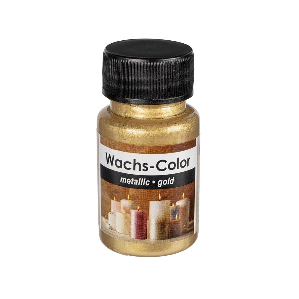 Ideen mit Herz Wachs-Color | metallic | ideal zum Anmalen von Kerzen | 50 ml (gold) Angebot bei HelloDeals