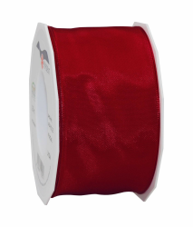 PRÄSENT Lyon Band mit Drahtkante Bordeaux, 25 m Dekoband zum Verzieren & Basteln, 60 mm Breite, leicht biegsames Schleifenband, für Festliche Dekos zu besonderen Anlässen 25 m - 60 mm Bordeaux Angebot bei HelloDeals