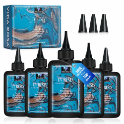 VIDA ROSA 500G UV-Harz Upgrade-Set mit hoher Glanz, hoher Härte und schnelldurchtrocknendem Epoxidharz, geeignet für Beschichtung, Gießen, Armbänder, Schmuckherstellung und DIY-Kunsthandwerk. Angebot bei HelloDeals