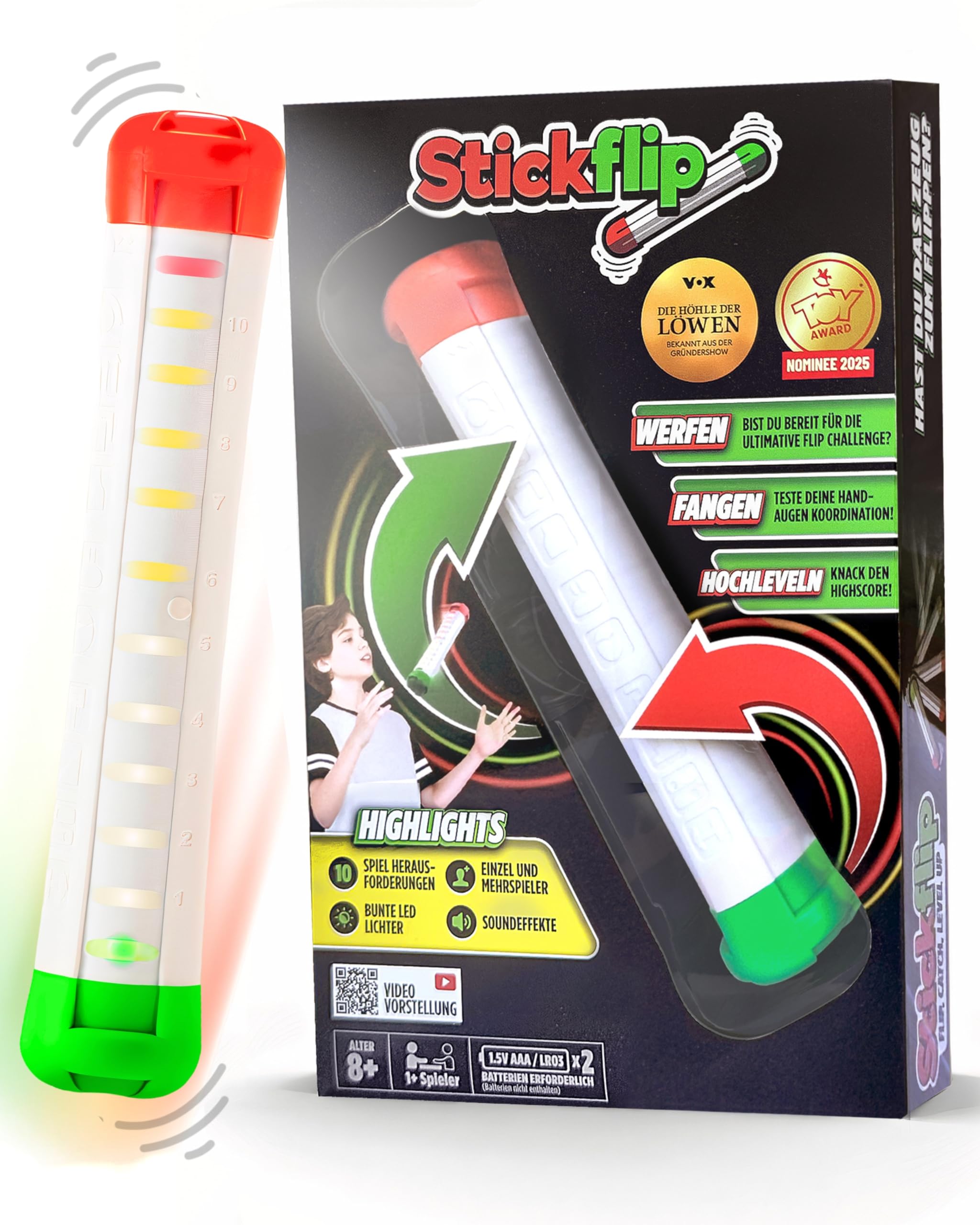 Wie viele Flips Kannst du Werfen? | Die selbstzählende Flip Challenge | 10 Skill Spiele jeweils mit Highscore | Cooles Spielzeug für Kinder Teenager & Erwachsene | Solo und Multiplayer Angebot bei HelloDeals