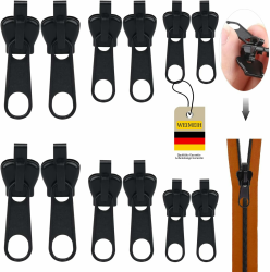 Reißverschluss Zipper Reissverschluss Reparatur Set Ersatz,Abnehmbare Reissverschluss Zipper Reparatur Reißverschluss Reparaturset für Jacken, Rucksäcke, Koffer Zipperr-pull (12) Angebot bei HelloDeals
