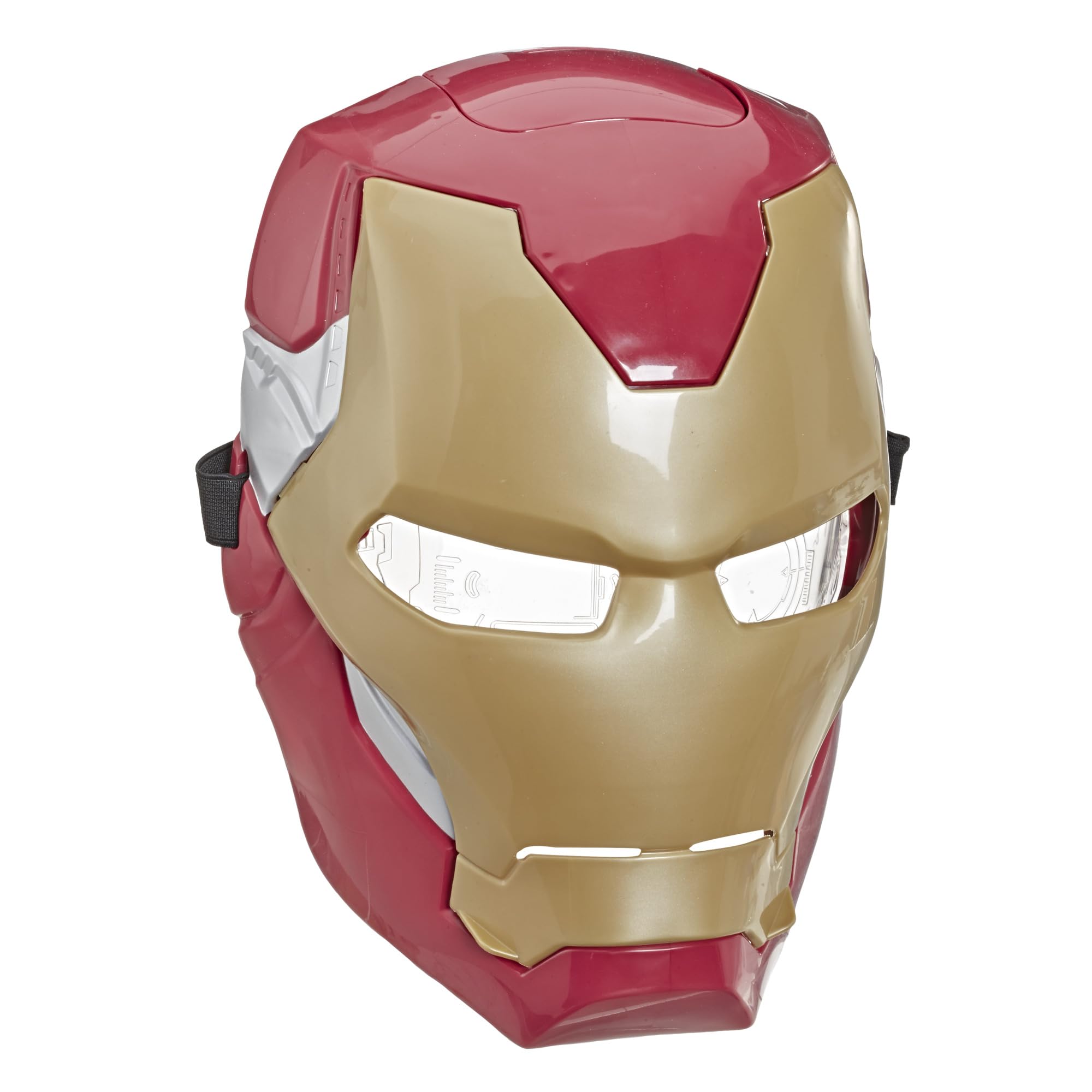 Marvel Avengers Iron Man Elektronische Maske mit coolen Lichteffekten, für Rollenspiele als Tony Stark und als originelle Kostümidee, Rosso Angebot bei HelloDeals