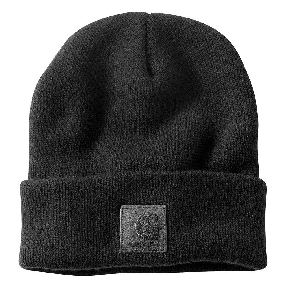 Carhartt Unisex Tonal Patch Beanie Hat Einheitsgröße Schwarz Angebot bei HelloDeals