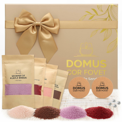 Kerzensand mit Duft und Docht I Kerzen Sand mit 4 Aromen je 100g, 5 Dochte, 2 Kork-Unterlagen I Salted Caramel, Lavender, Pomegranate & Sweet Orange, Amber & Oud I Kerzensand mit Duft Angebot bei HelloDeals