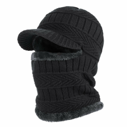 Wintermantel aus Sturmhaube mit flexiblem Halswärmer, winddichter, Unisex Warmer Ski-Gesichtsmaske für Outdoor-Sportarten Einheitsgröße Schwarz Angebot bei HelloDeals