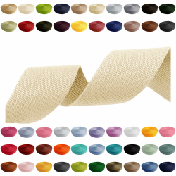 Gurtband 2m 5m 10m 50m, 50 Farben, Breite 10mm 15mm 20mm 25mm 30mm 40mm 50 mm Taschengurt Polypropylen Ideal für DIY-Projekte, Handarbeiten (031) Hellcreme, 25mm x 5m 25mm x 5m (031) Hellcreme Angebot bei HelloDeals